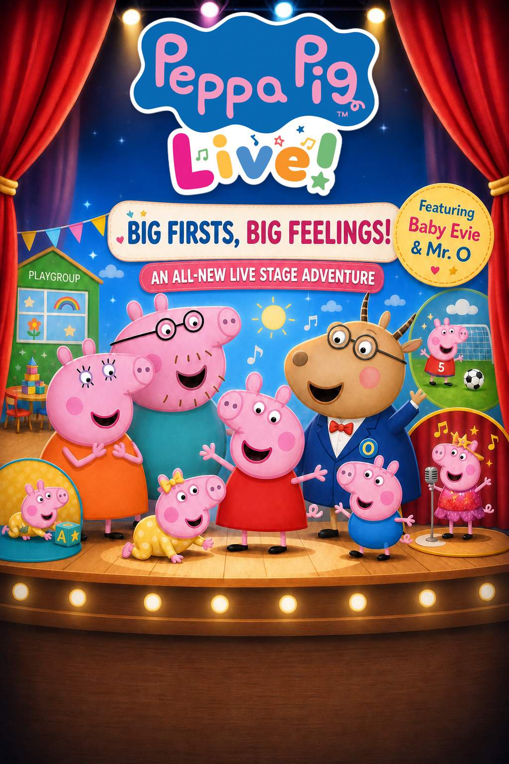 Peppa Pig Live! - All New Show promotional artwork