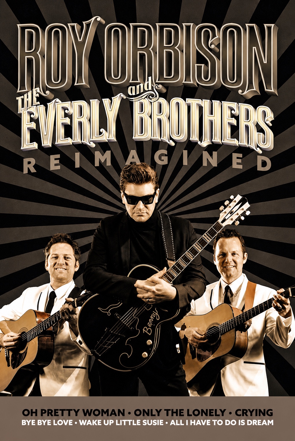 Roy Orbison and The Everly Brothers Reimagined promotional artwork